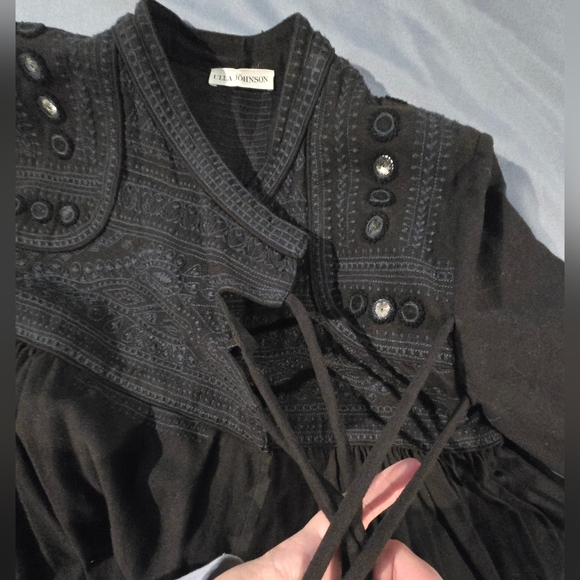 Ulla Johnson Indian Inspired Sunita Jacket with Pleats and Embroidery. Size  med - Picture 4 of 12